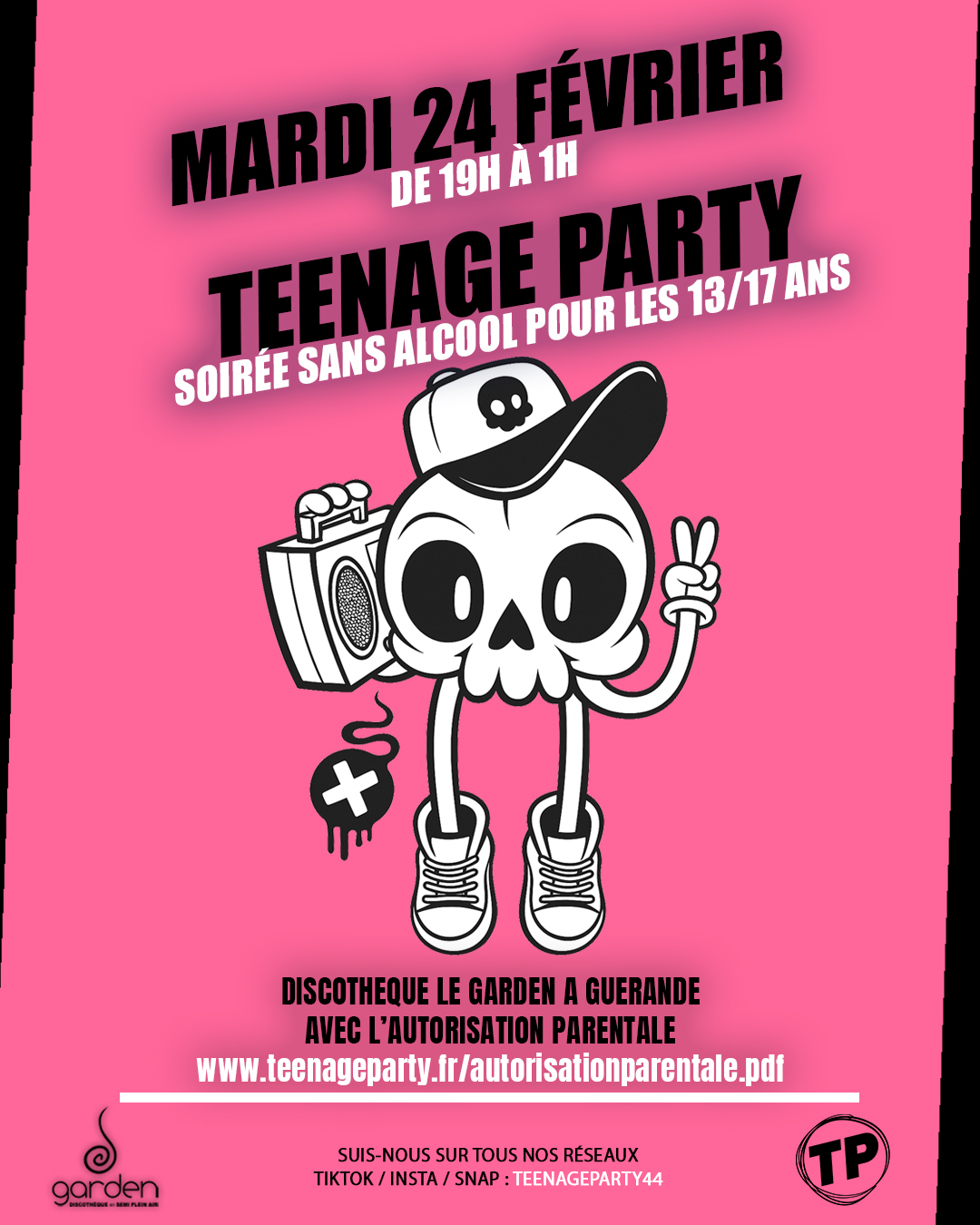 Mardi 24 février - Teenage Party